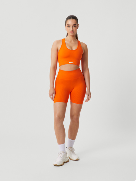 Björn Borg Borg Seamless Rib Shorts Orange, S