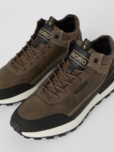 Björn Borg Men's Sneakers R2410 Runner Mid Brun, 41