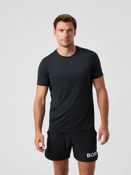Björn Borg Borg Airy T-shirt Sort, XL