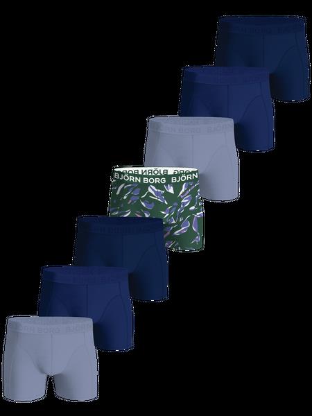 Björn Borg Cotton Stretch Boxer 7-pack Blå, XS