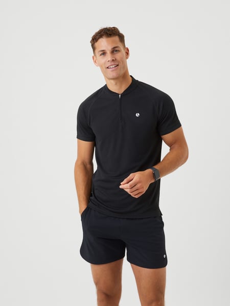 Björn Borg Ace Performance Zip Polo Sort, S