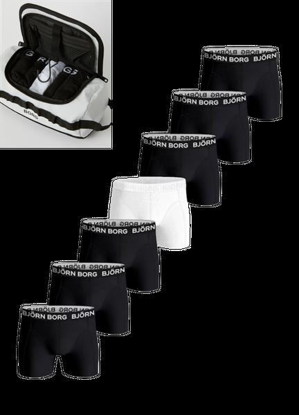 Björn Borg Cotton Stretch Boxer + Wash Bag 7-pack Multi, XL