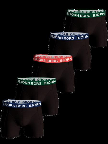 Björn Borg Cotton Stretch Boxer 5-pack Sort, M