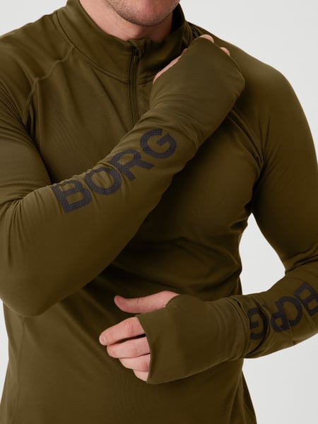 Björn Borg Borg Midlayer Half Zip Grøn, S