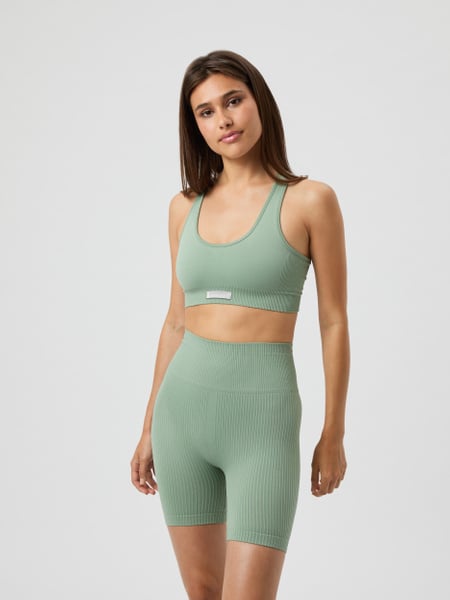 Björn Borg Studio Seamless Low Sports Bra Grøn, M