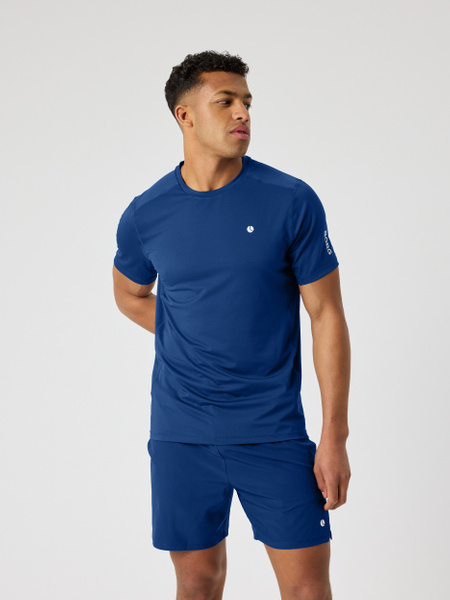 Se Björn Borg Ace Mesh Panel T-shirt Blå, XL hos Björn Borg