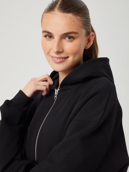 Björn Borg Studio Oversized Zip Hoodie Sort, S