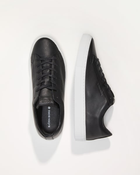 Björn Borg Men's Leather Sneaker Sl100 Sort, 42