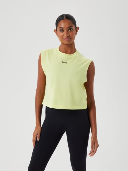 Björn Borg Borg Cropped Tank Gul, XS