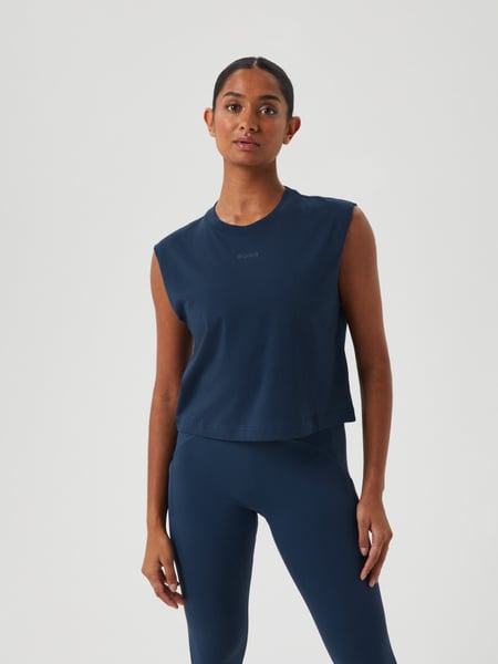 Björn Borg Borg Cropped Tank Marineblå, M