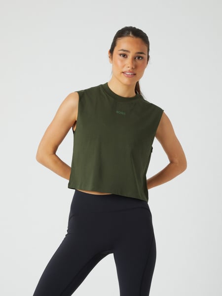 Björn Borg Borg Cropped Tank Grøn, XL