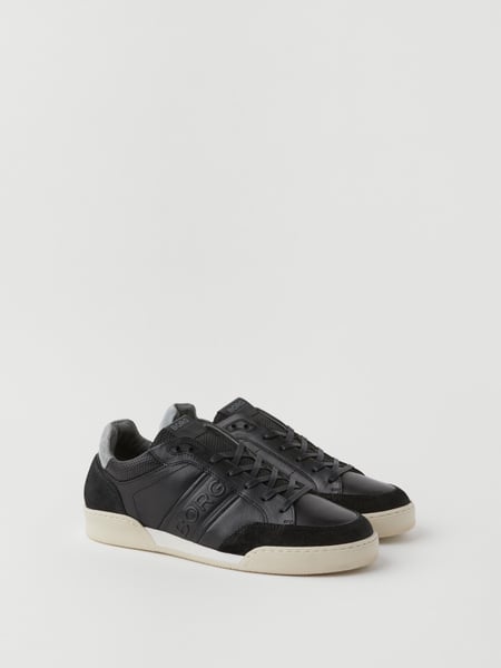 Björn Borg Men's Leather Sneaker Sl200 Sort, 45