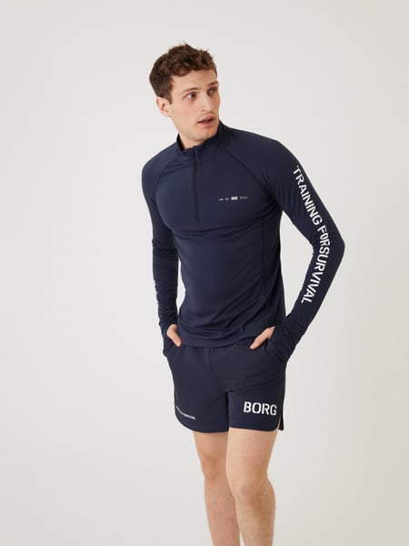 Björn Borg Borg Midlayer Half Zip Marineblå, M
