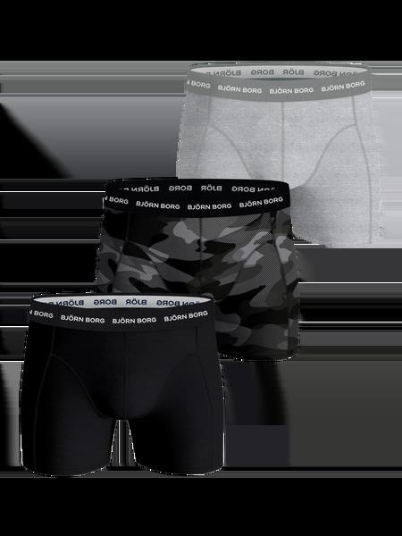 Björn Borg Cotton Stretch Boxer 3-pack Sort, XS