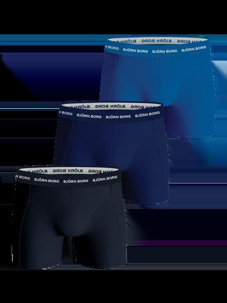 Björn Borg Cotton Stretch Boxer 3-pack Blå, M
