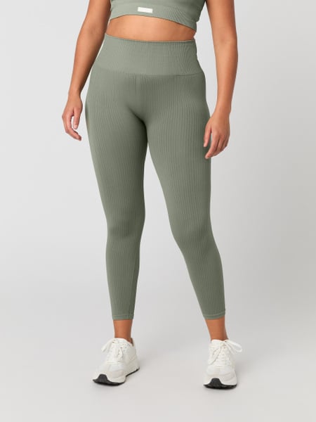Björn Borg Studio Seamless Rib Tights Grøn, XL