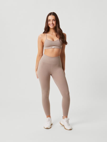Björn Borg Studio Seamless Rib Tights Beige, L