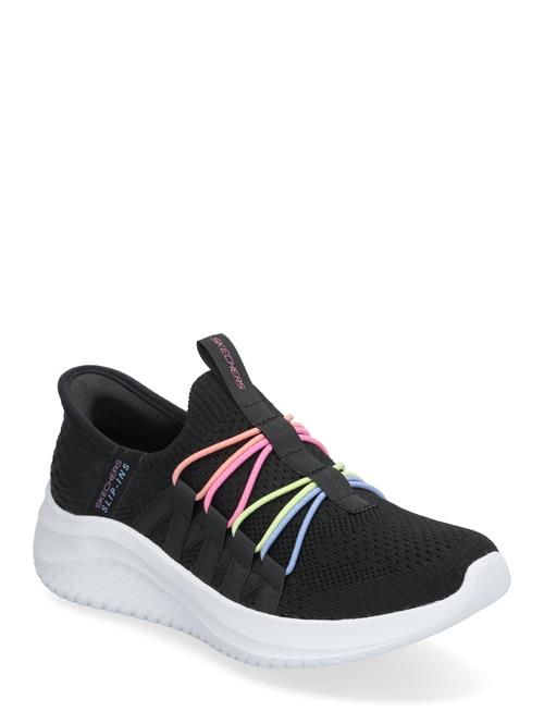 Girls Ultra Flex 3.0 Bungee Fun Skechers Black