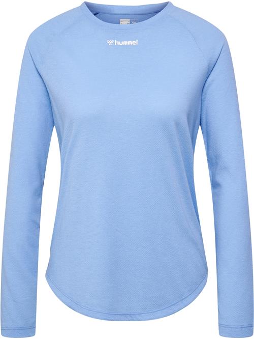 Hummel Funktionsbluse  lyseblå / hvid