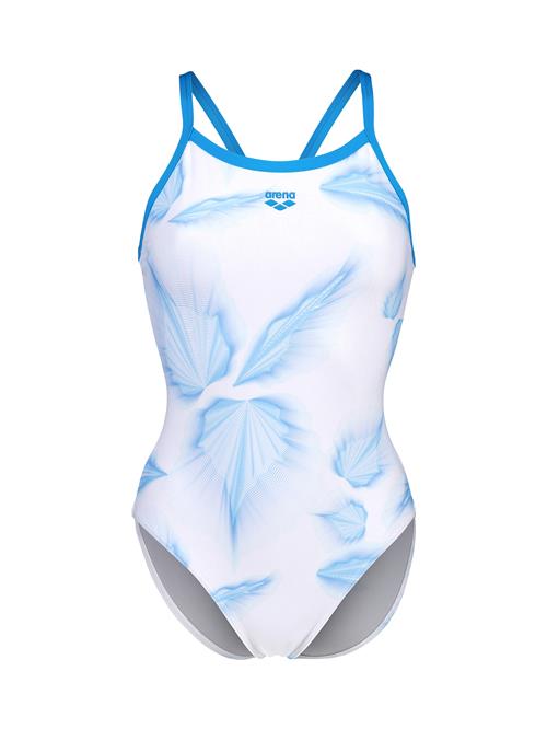 ARENA Badedragt 'FROZEN LEAVE'  azur / lyseblå / hvid