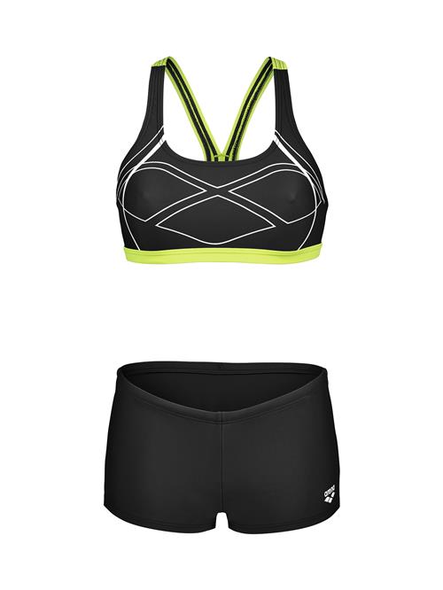 ARENA Bikini 'GRAPHIC'  lemon / sort / hvid