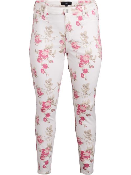 Zizzi Jeans 'AMY'  blandingsfarvet / hvid