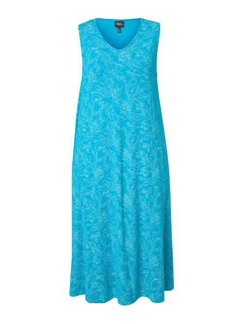 Se Ulla Popken Sommerkjole  aqua / hvid ved About You