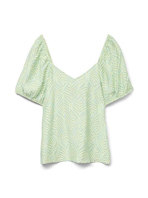 VERO MODA Bluse 'VMDana'  khaki / mint / pastelgrøn