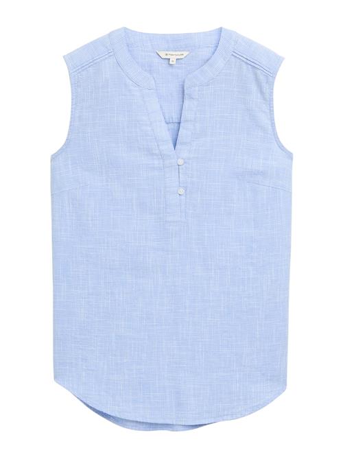 TOM TAILOR Bluse  lyseblå / hvid