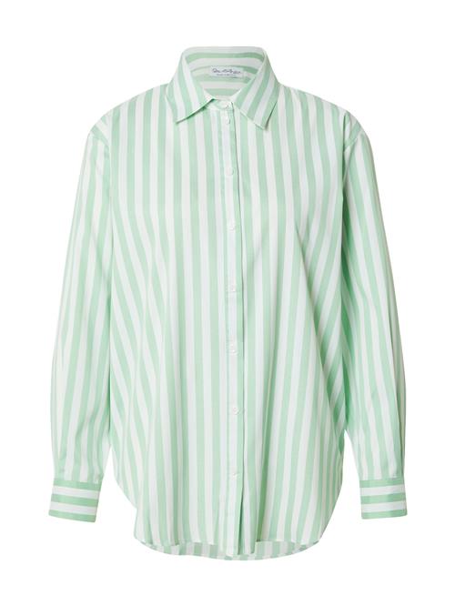 Miss Selfridge Bluse  lysegrøn / hvid