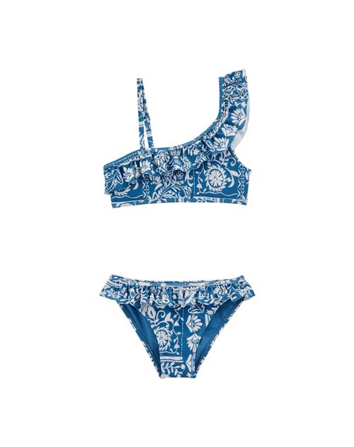 WE Fashion Bikini  blå / hvid