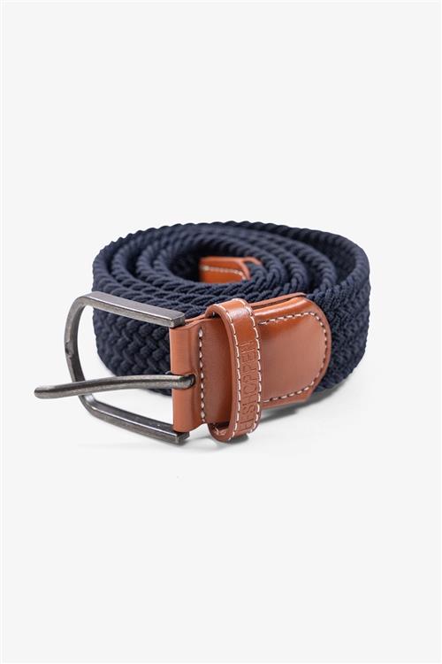 Elastisk Bælte - Navy - 90-cm - TeeShoppen