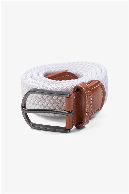 Elastisk bælte - Hvid - 90-cm - TeeShoppen