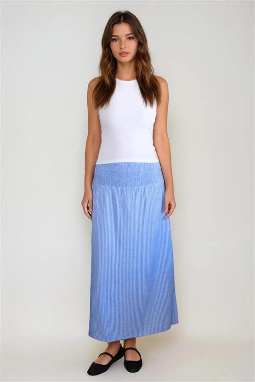 Linn Smock Ankle Nederdel - Marina Hvid - L - Vero Moda