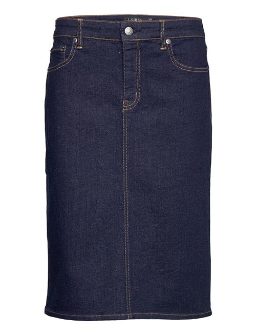 Se Denim Skirt Lauren Ralph Lauren Blue ved Booztlet