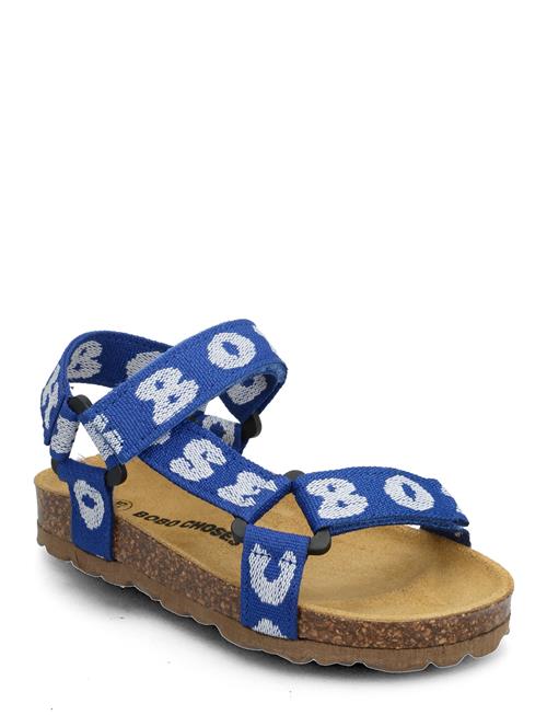 Se Bobo Choses Printed Blue Sandals Bobo Choses Blue ved Booztlet