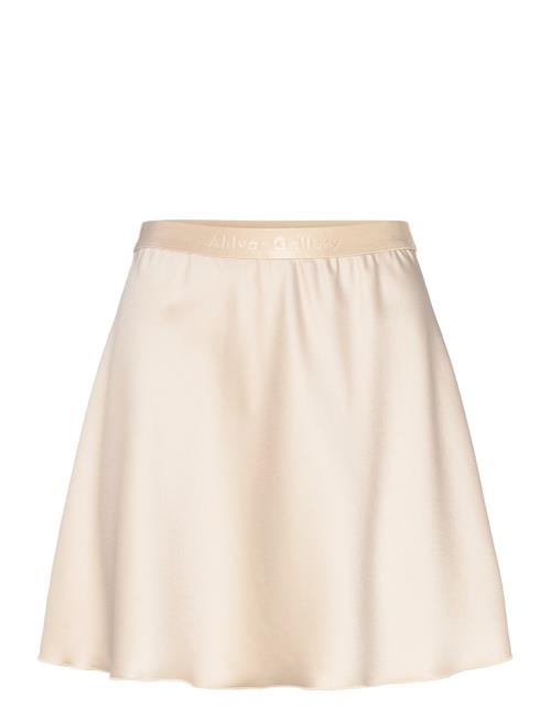 Hana Short Satin Skirt Ahlvar Gallery Cream