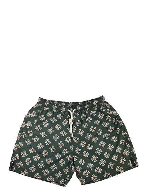 Floral Swim Shorts Portia 1924 Khaki