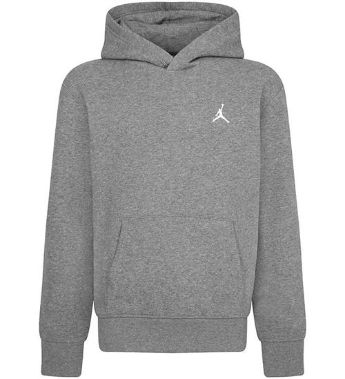 Jordan Hættetrøje - Carbon Heather m. Logo