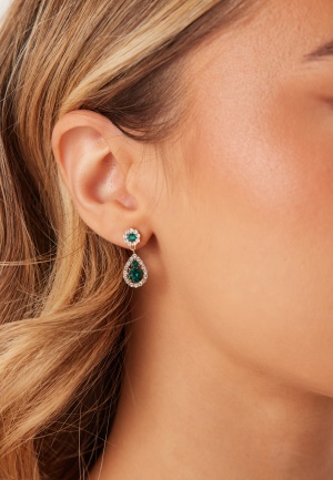 LILY AND ROSE Petite Sofia Earrings Emerald One size