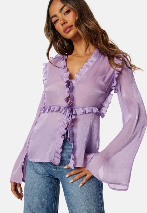 Madeleine Bitici X Bubbleroom Madeleine Sheer Blouse Lilac XS