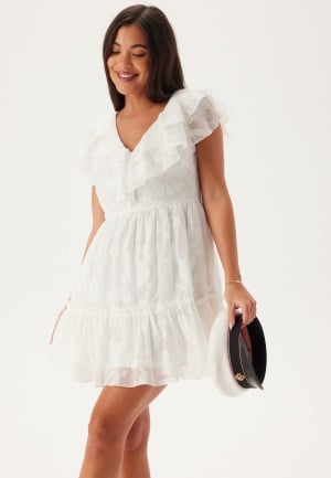 Bubbleroom Occasion Flounce Dress White M