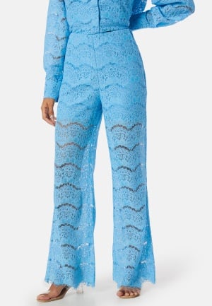 YAS Yaslarisso HW Lace Pants Blue M