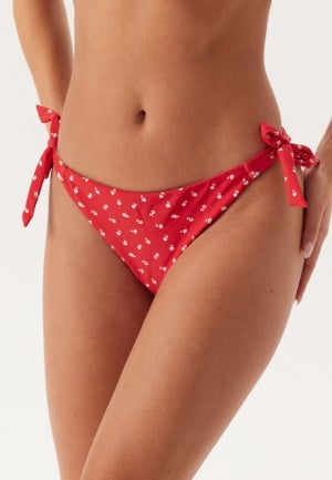 BUBBLEROOM Tie Bikini Bottom Red/Floral XS