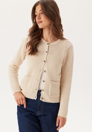 SELECTED FEMME Slfvinna Ls Structure Knit Car Birch XS