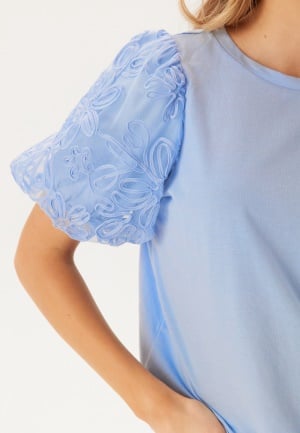 VILA Visimonia O-neck S/S TOP TOP T Kentucky Blue XS