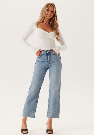 BUBBLEROOM High Straight Ankle Jeans Medium blue 34