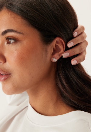 BY JOLIMA Crystal Bow Earring Silver Onesize