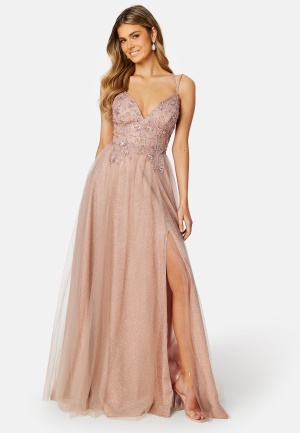 Christian Koehlert Glitter Evening Dress Pink 40