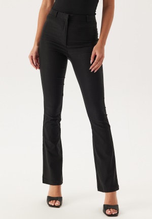 BUBBLEROOM Everly High Waist Stretchy Flared Trousers Black 38